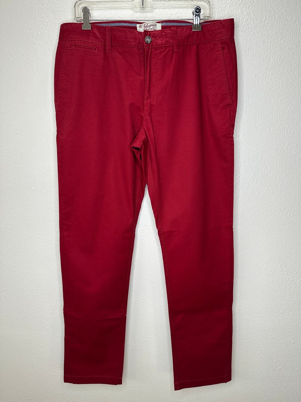 Original Penguin Slim Fit Red Chino Twill Pants 34 / 32